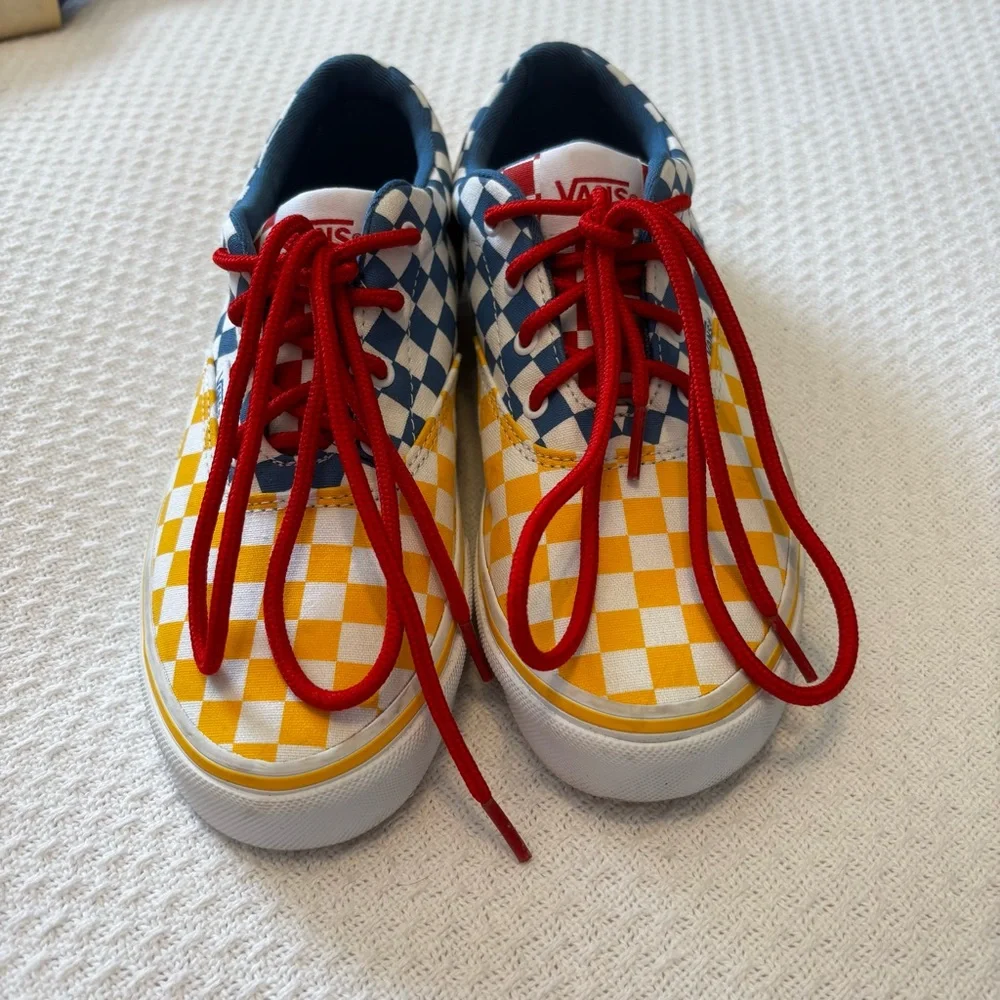 Vans Doheny Checkerboard Canvas Lace Up Sneakers Multi NEW size‎ 4.5